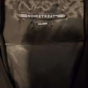 No Retreat XXL hooded black vest